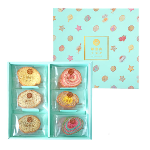 【2箱セット】ギフトセット ブルー6種 12枚